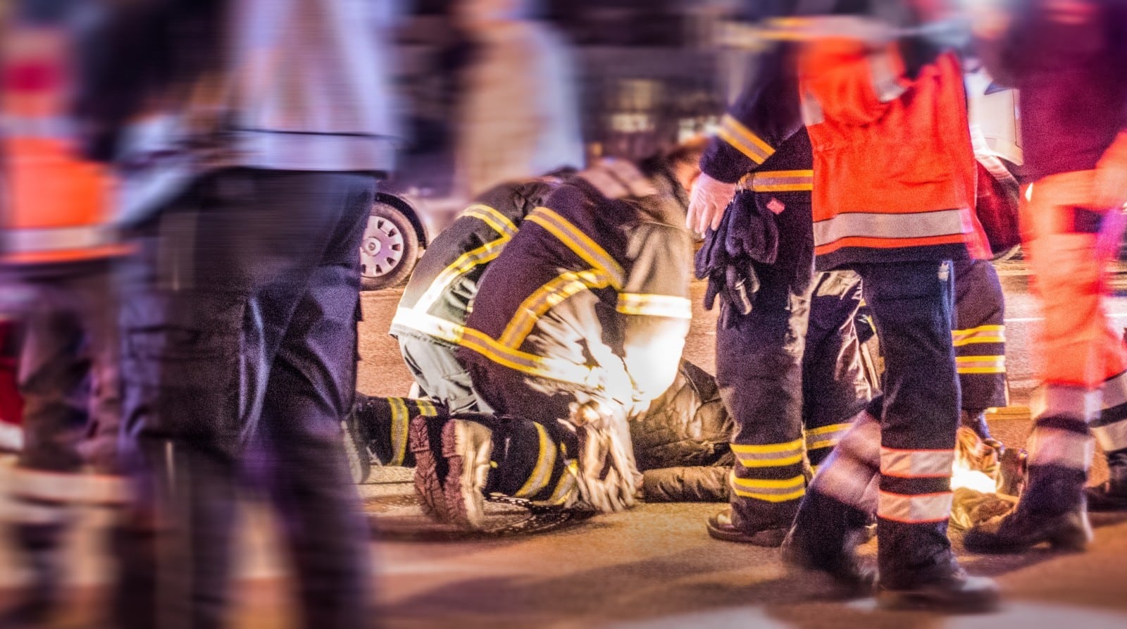 Firefighters Stock Photo
