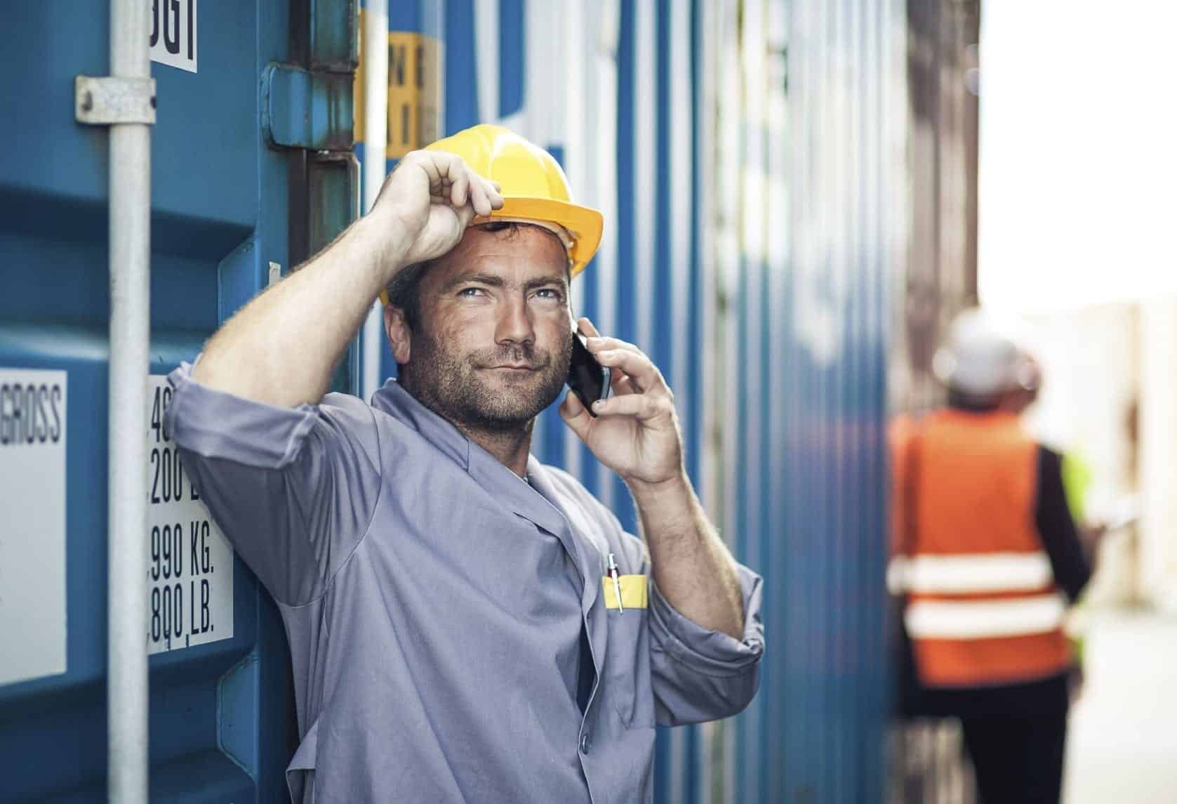 Construction Worker Stock Photo