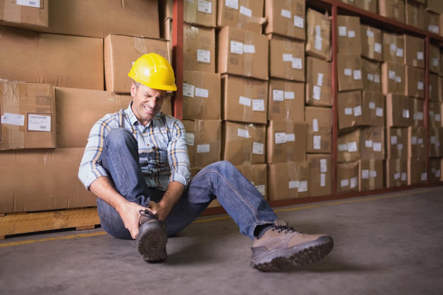 A Boston warehouse worker injured on the job